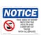 Signmission OSHA Notice, 5" Height, This Area Is Scent Free For Sign With Symbol, 7" X 5", Landscape OS-NS-D-57-L-18589 - alternate 1